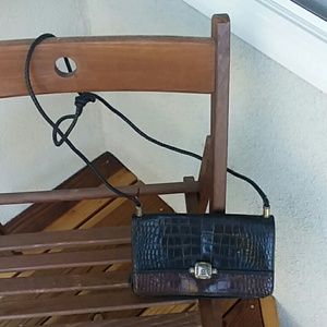 Vintage Brighton Black and Brown crocodile purse